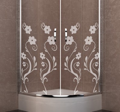 Shower Cabin Glass Patterns